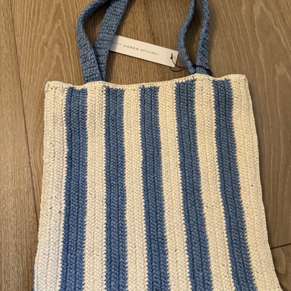 Loeffler Randall Orion Crochet Raffia Bag NWT - Picture 5 of 7